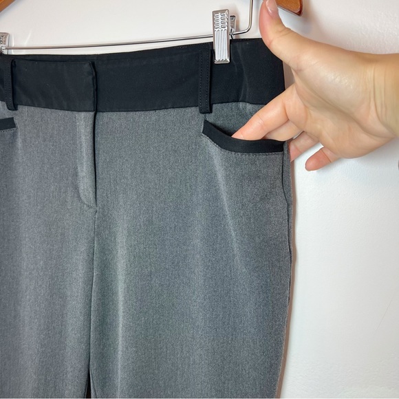 7th Avenue Women's Petite X30 Grey and Black Straight Leg Slack Pants Size 10 - Picture 5 of 15